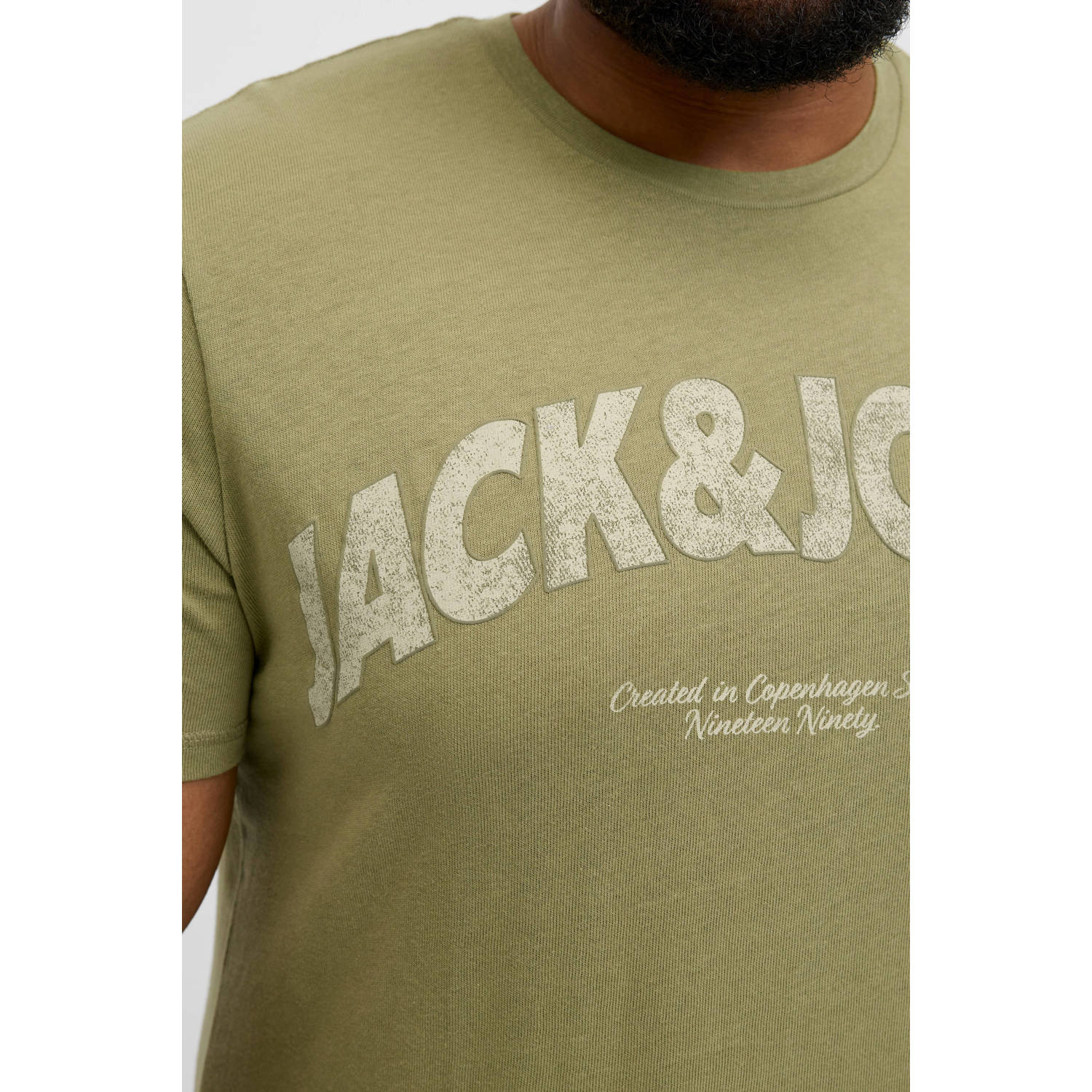 JACK & JONES PLUS SIZE T-shirt groen