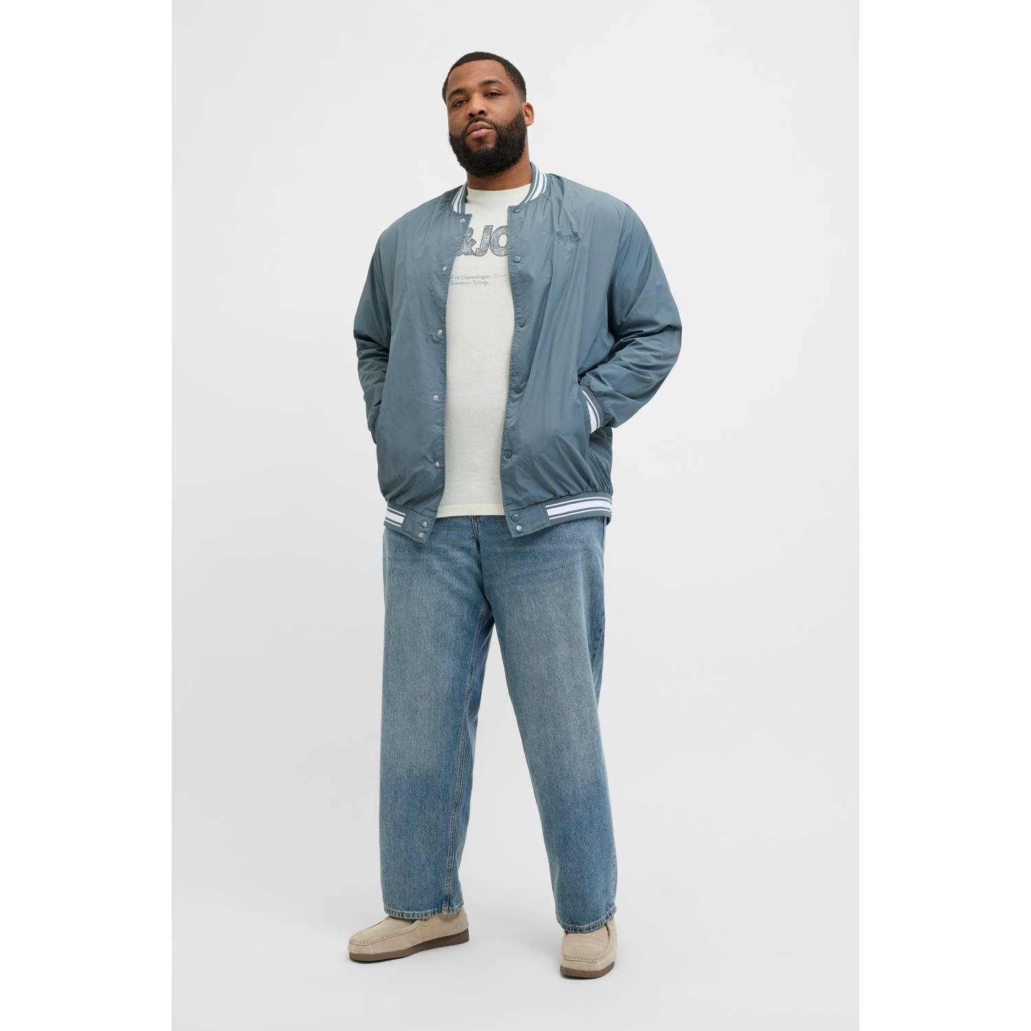 JACK & JONES PLUS SIZE T-shirt wit