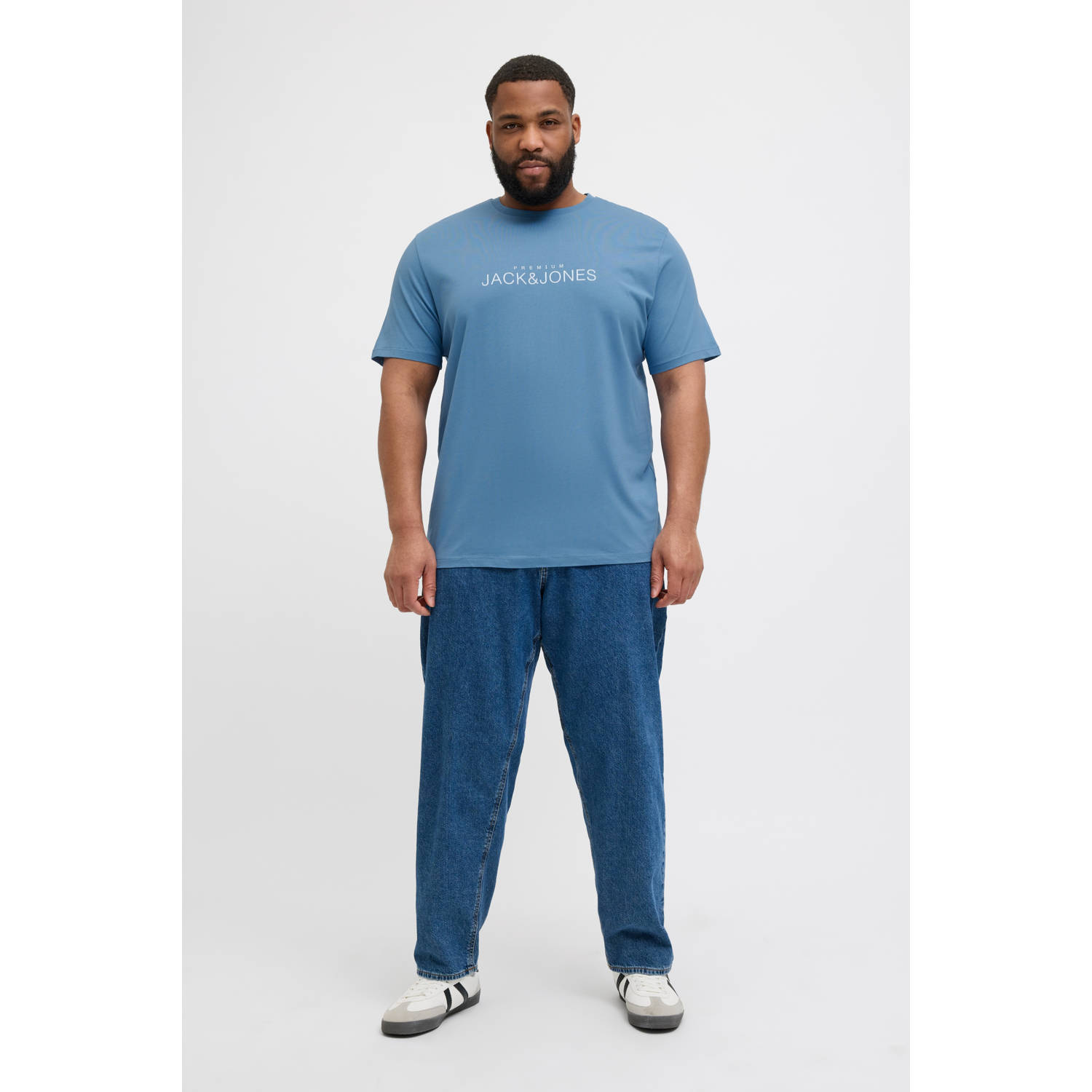 JACK & JONES PLUS SIZE T-shirt blauw