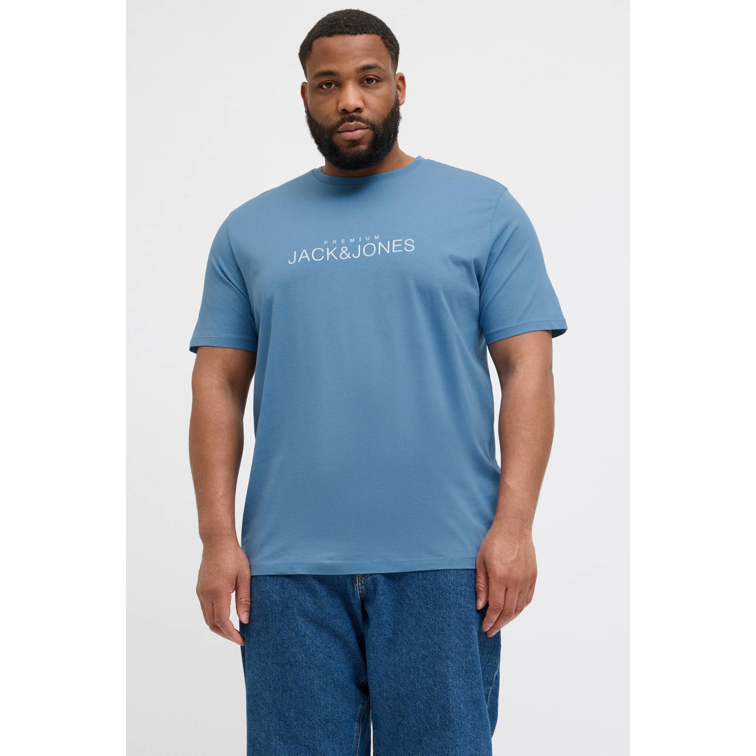 JACK & JONES PLUS SIZE T-shirt blauw