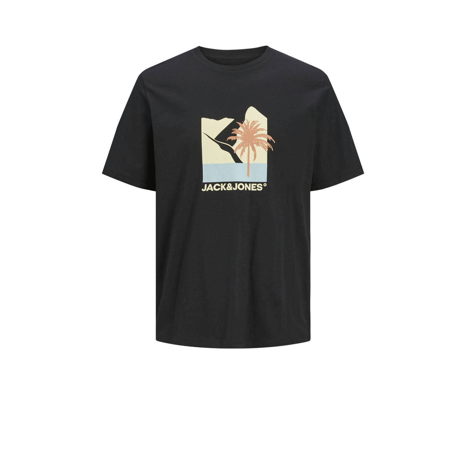 JACK & JONES PLUS SIZE T-shirt zwart