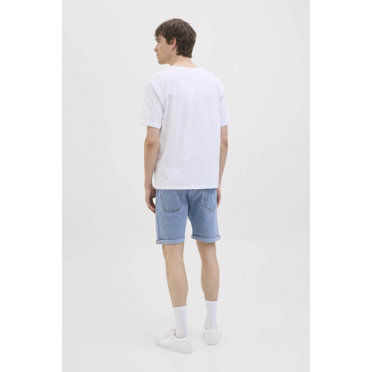 JJ REBEL regular denim short blauw