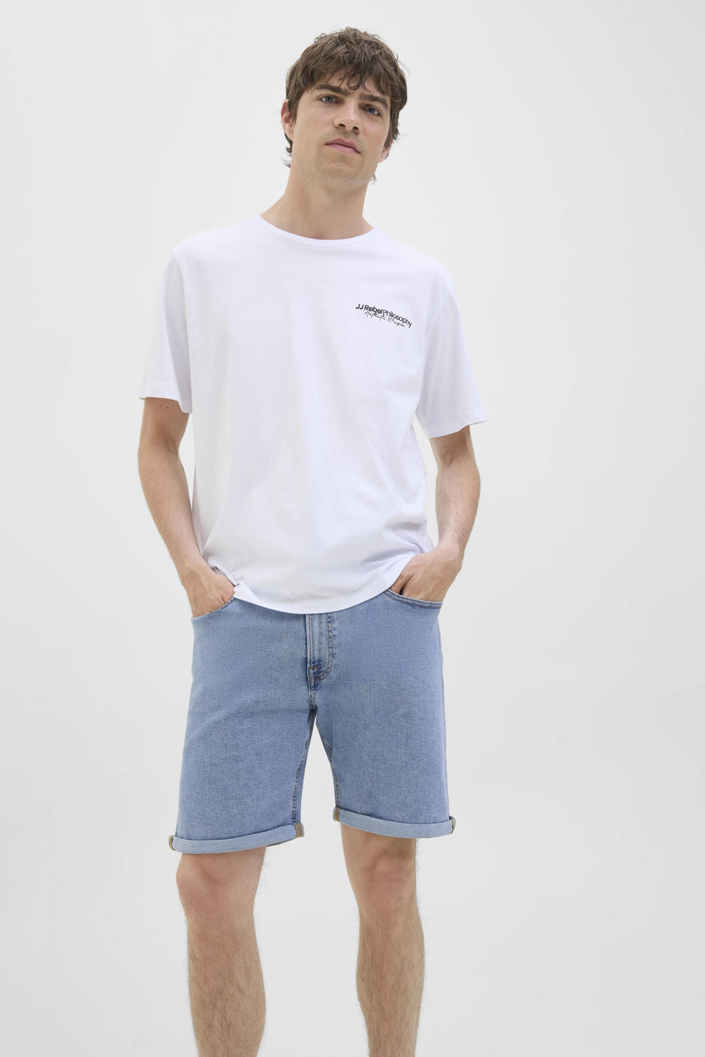 Produktbild von JJ Rebel Loosefit Shorts 'JREBCARLOS' In Weiß | ABOUT YOU