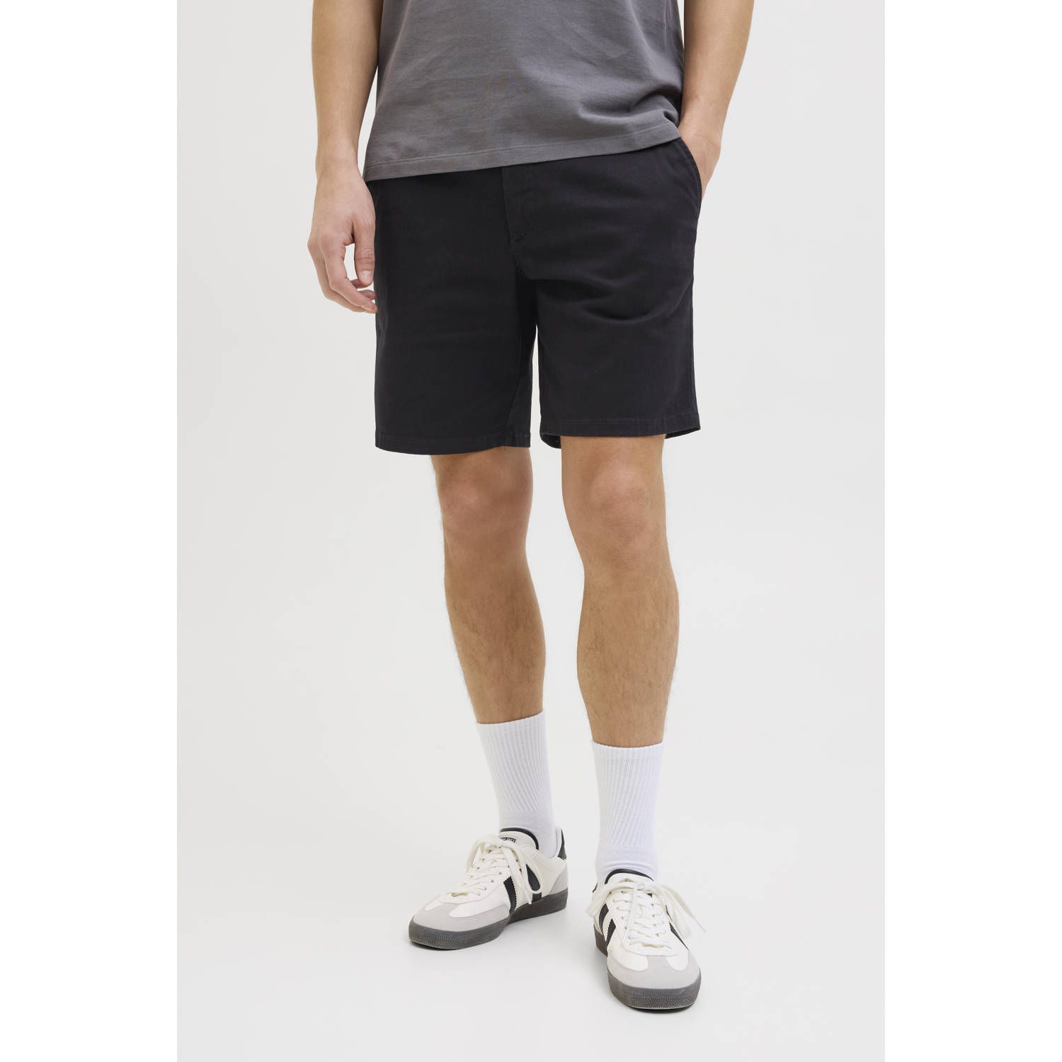 JJ REBEL regular chino short zwart