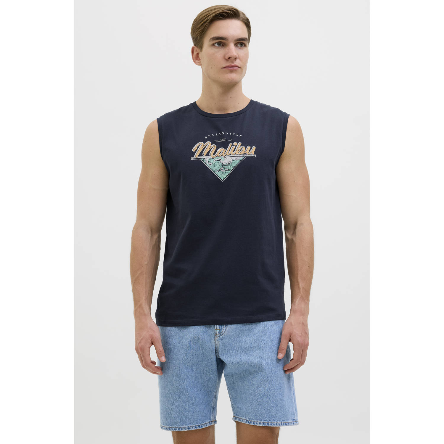 JJ REBEL T-shirt donkerblauw
