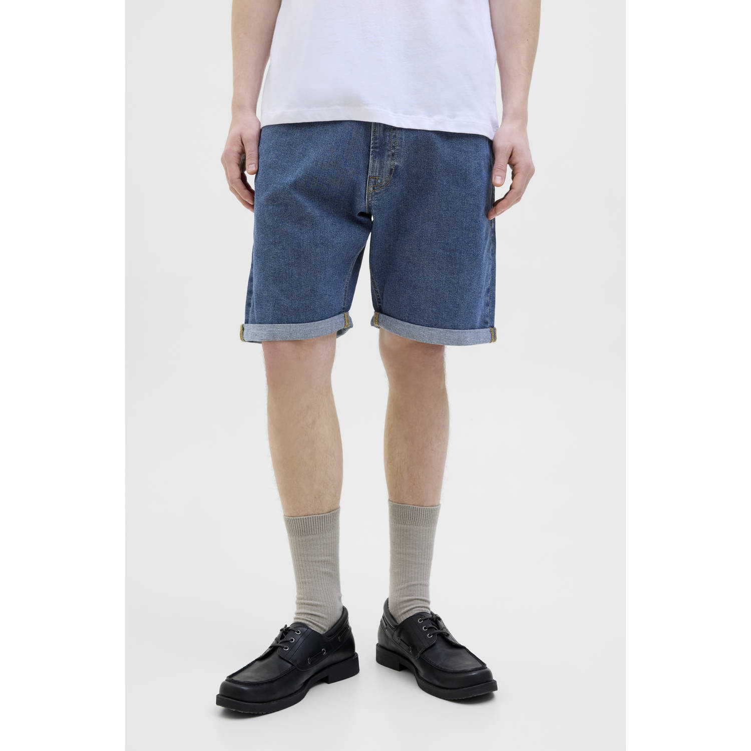 JJ REBEL regular denim short blauw
