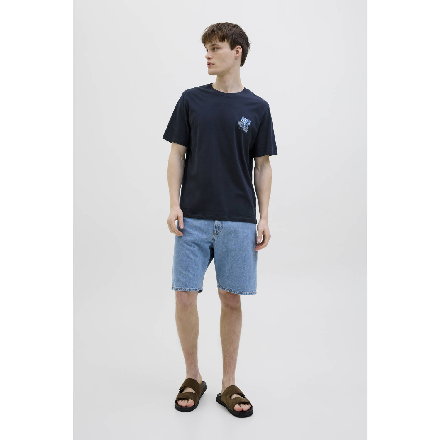 JJ REBEL T-shirt donkerblauw