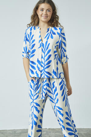 blouse blauw