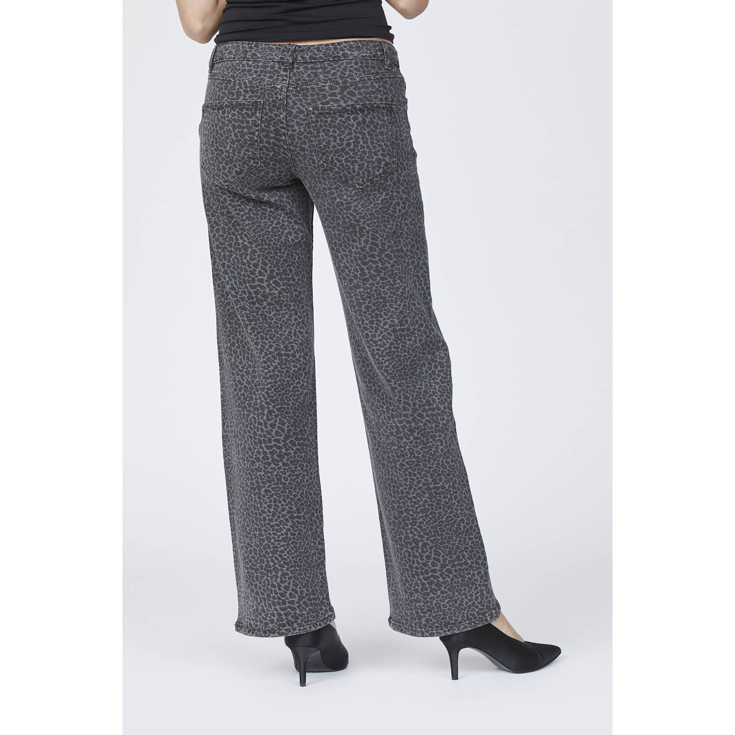 SisterS Point wide leg jeans grey denim