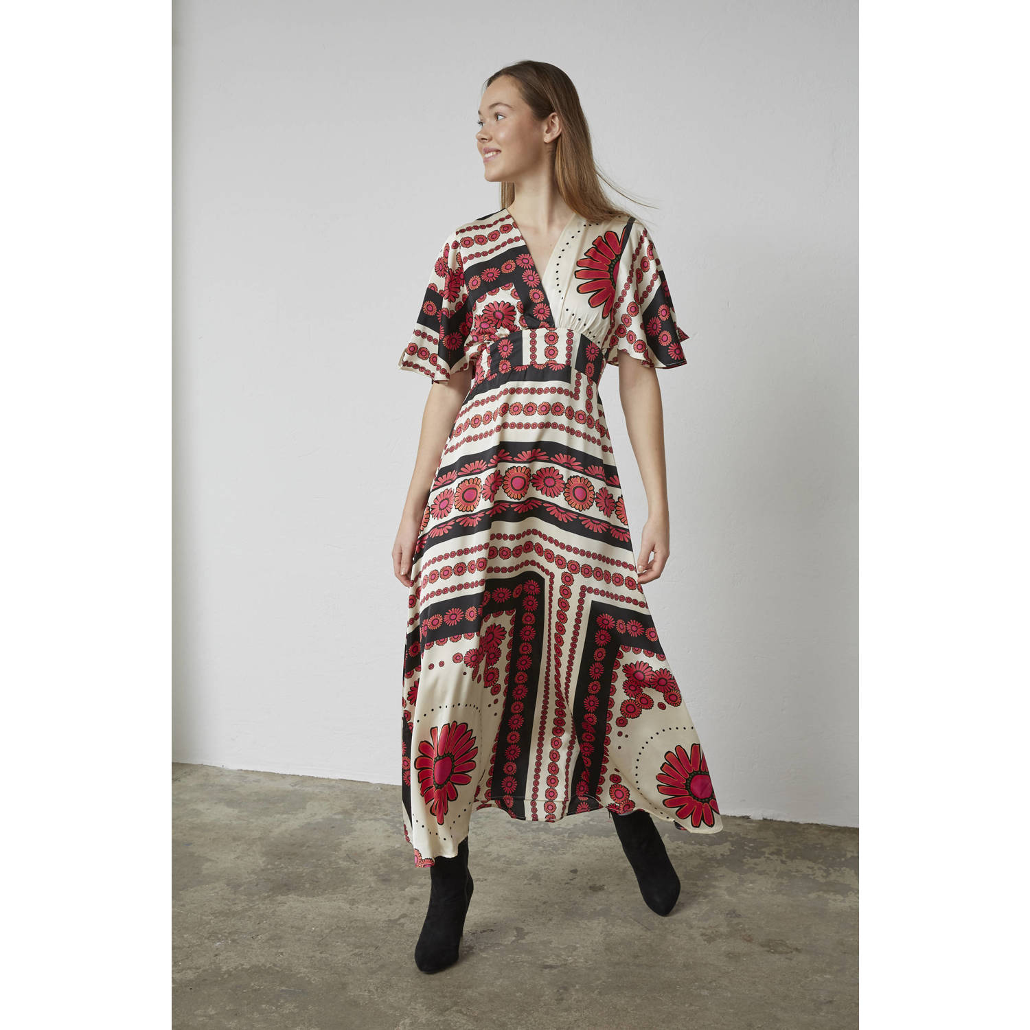 SisterS Point midi jurk ecru