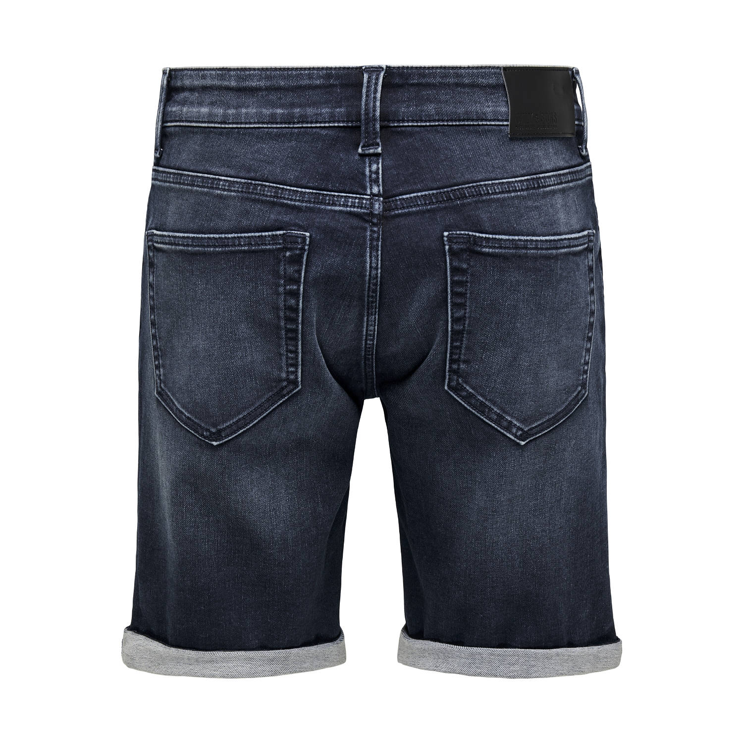 ONLY & SONS regular denim short ONSPLY dark blue denim