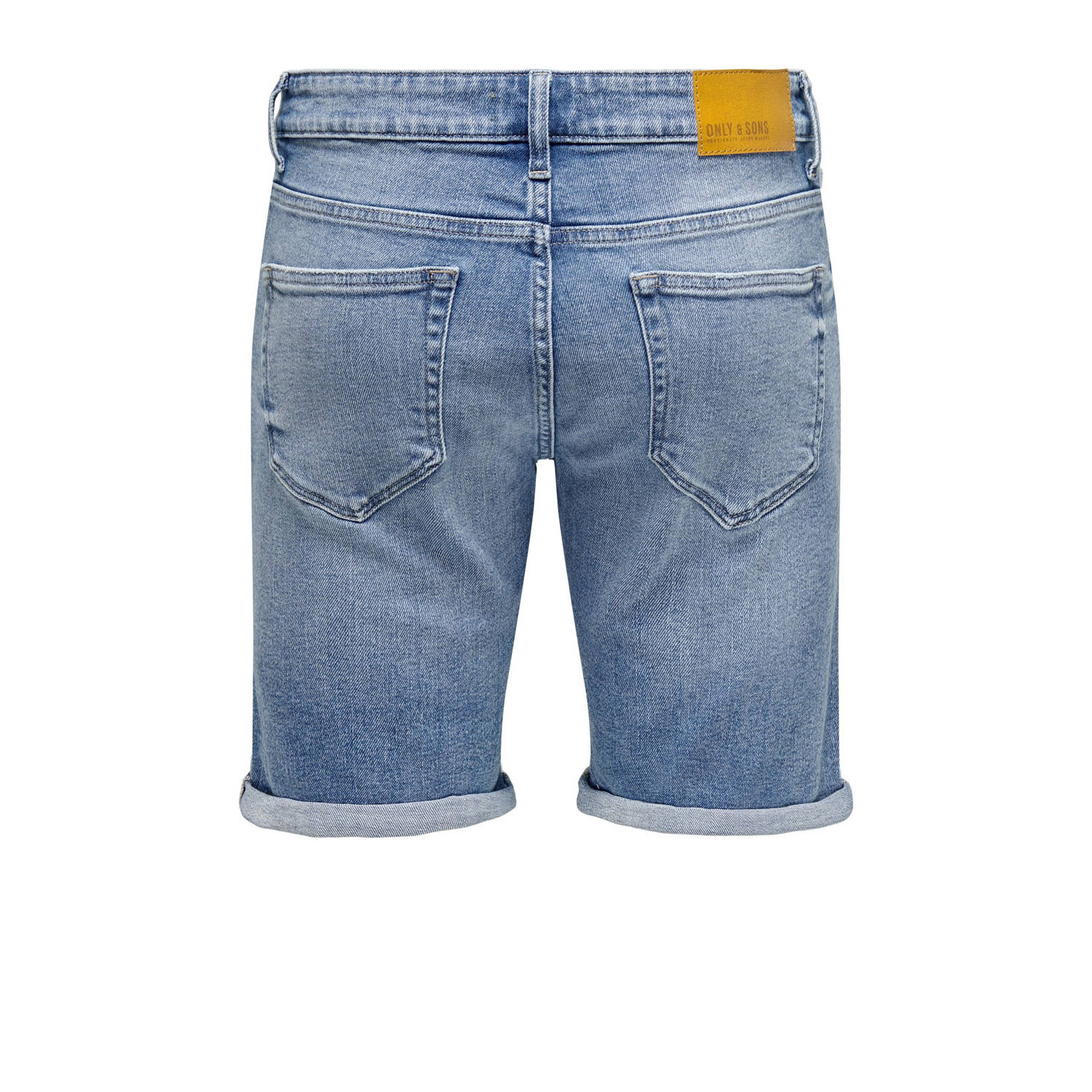 ONLY & SONS regular fit denim short ONSPLY medium blue denim