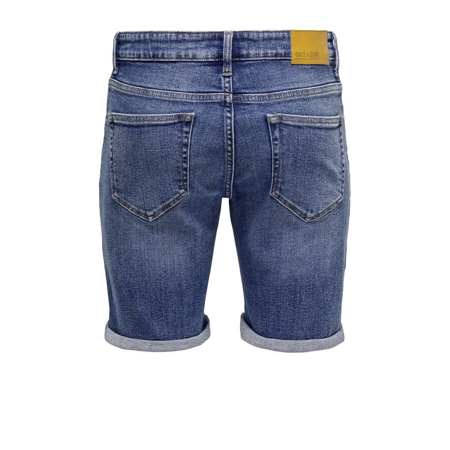 ONLY & SONS regular denim short ONSPLY dark blue denim