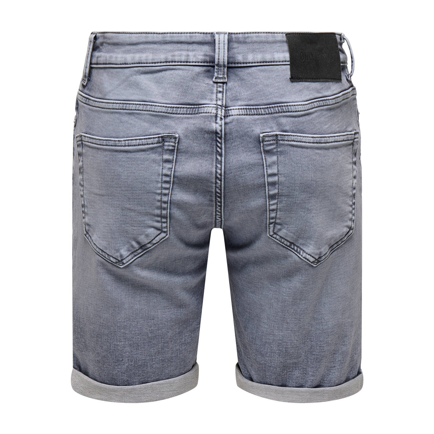 ONLY & SONS regular denim short ONSPLY medium grey denim