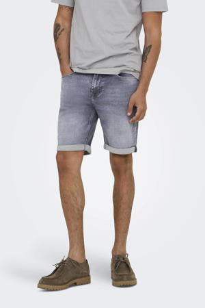 regular denim short ONSPLY medium grey denim