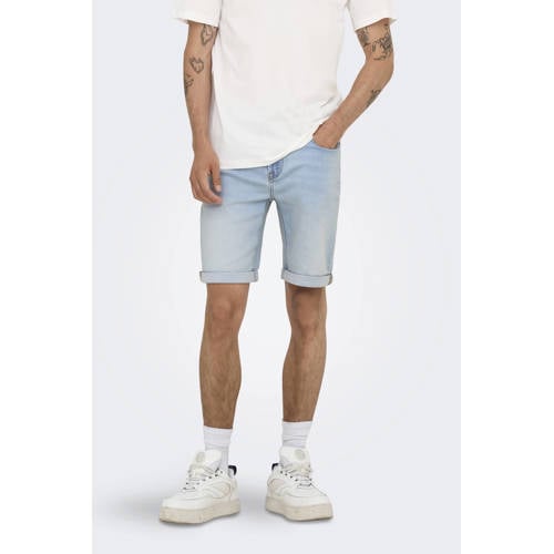 ONLY & SONS regular denim short ONSPLY light blue denim afbeelding