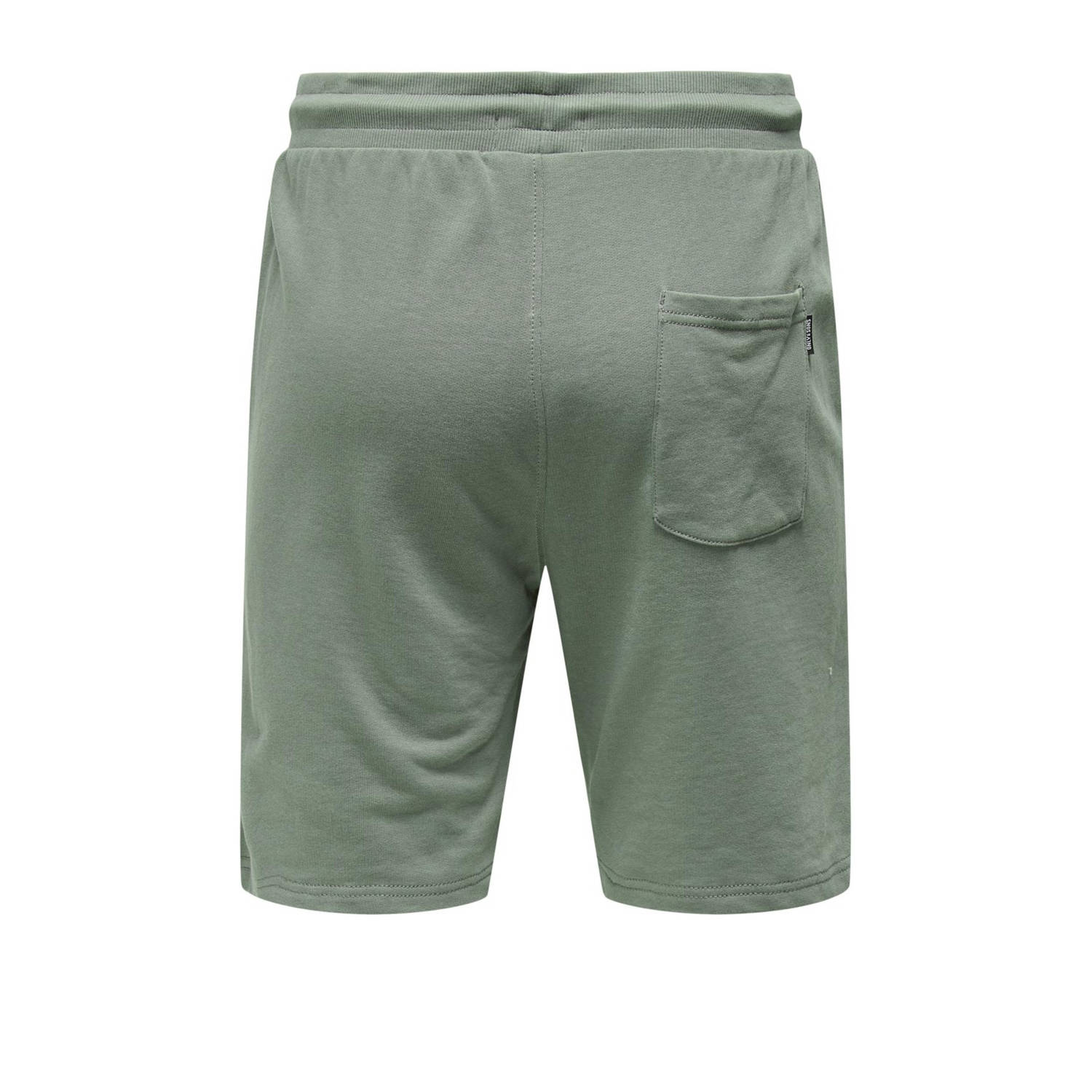 ONLY & SONS regular sweatshort groen