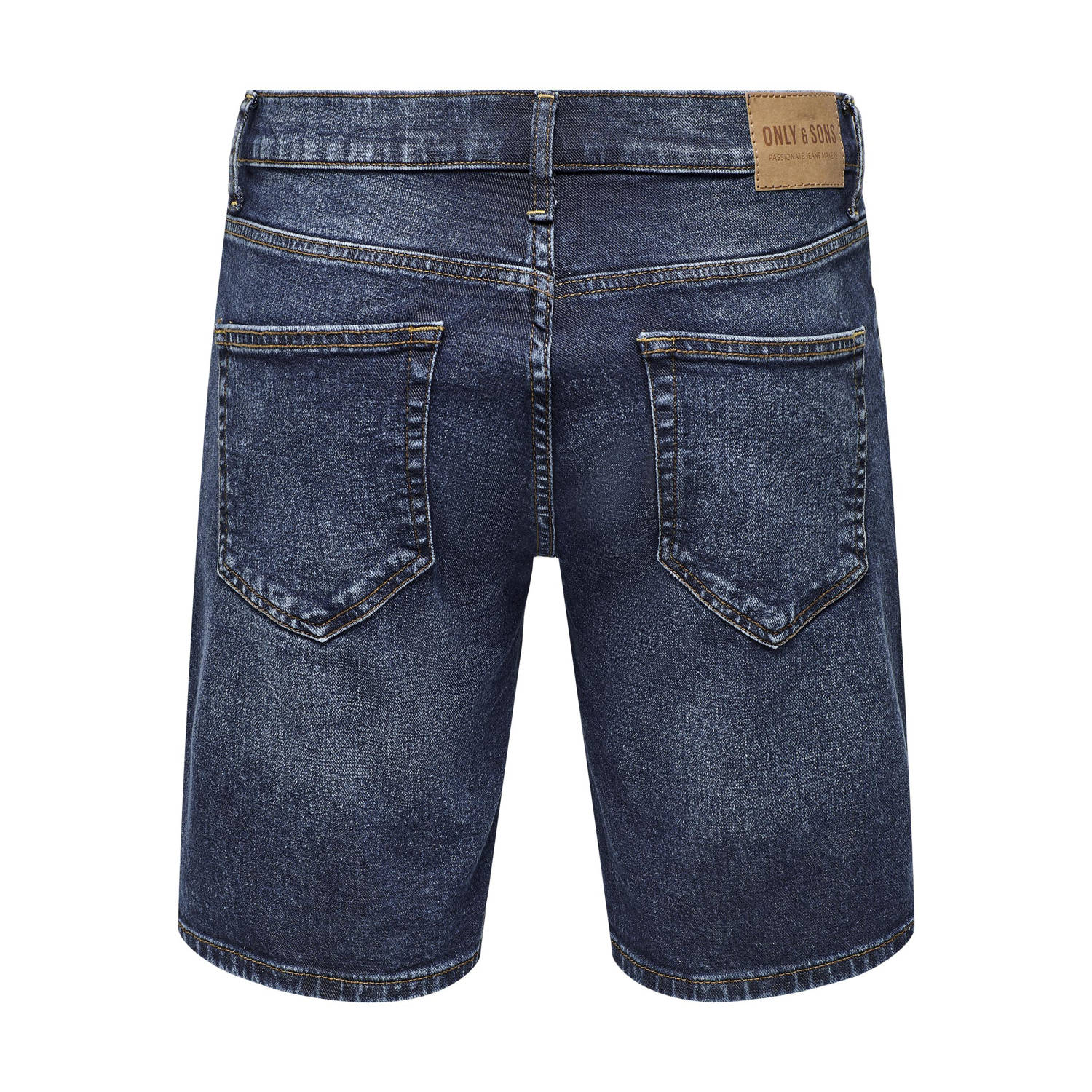 ONLY & SONS regular denim short ONSWEFT dark blue