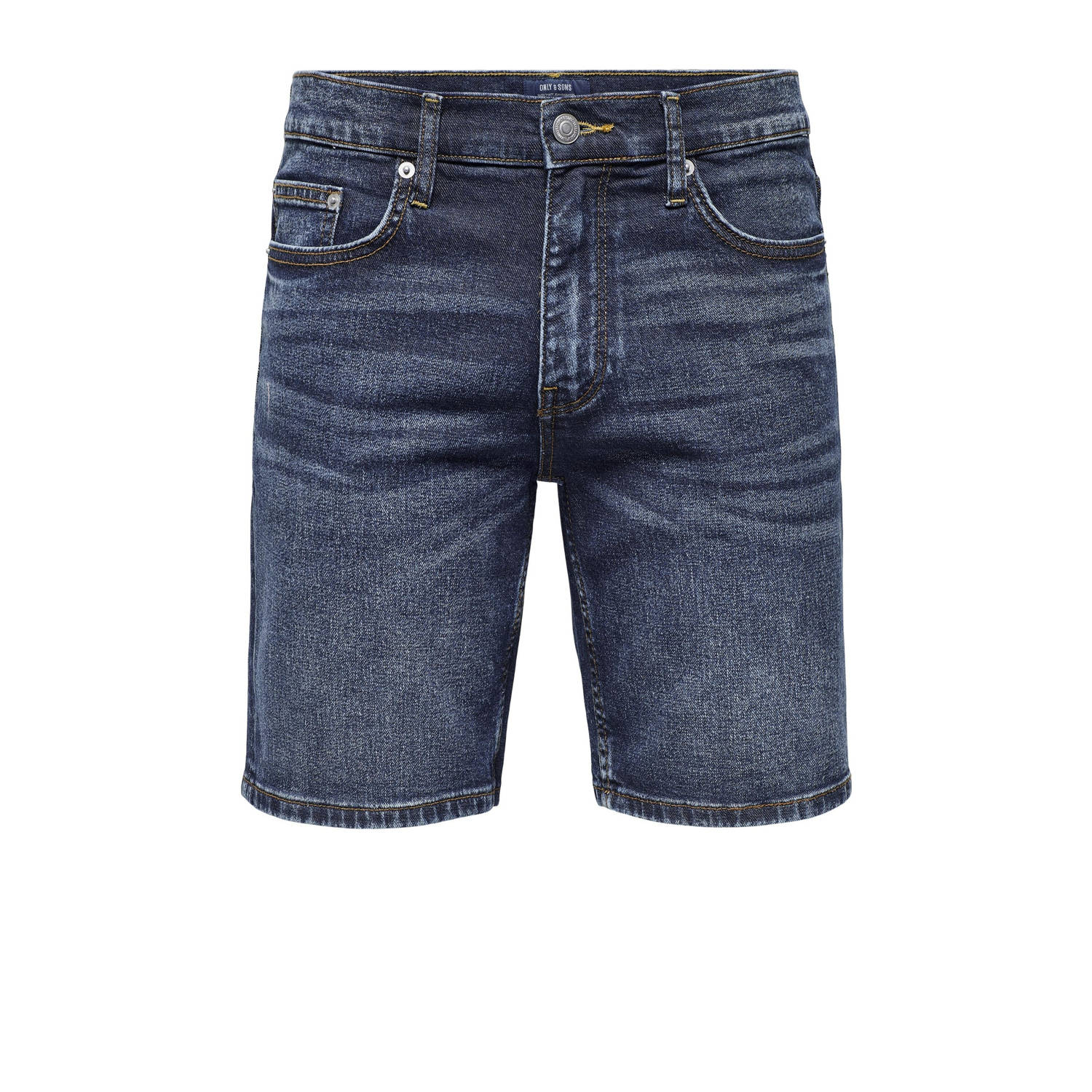 ONLY & SONS regular denim short ONSWEFT dark blue