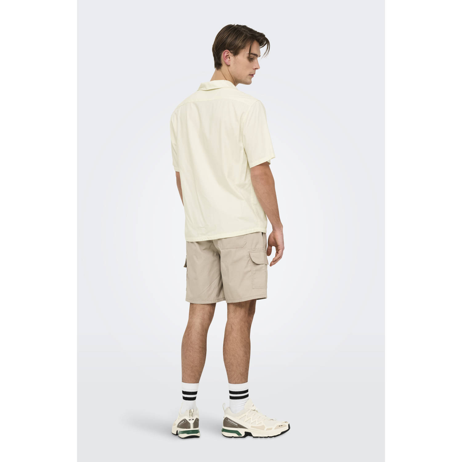 ONLY & SONS casual overhemd ecru