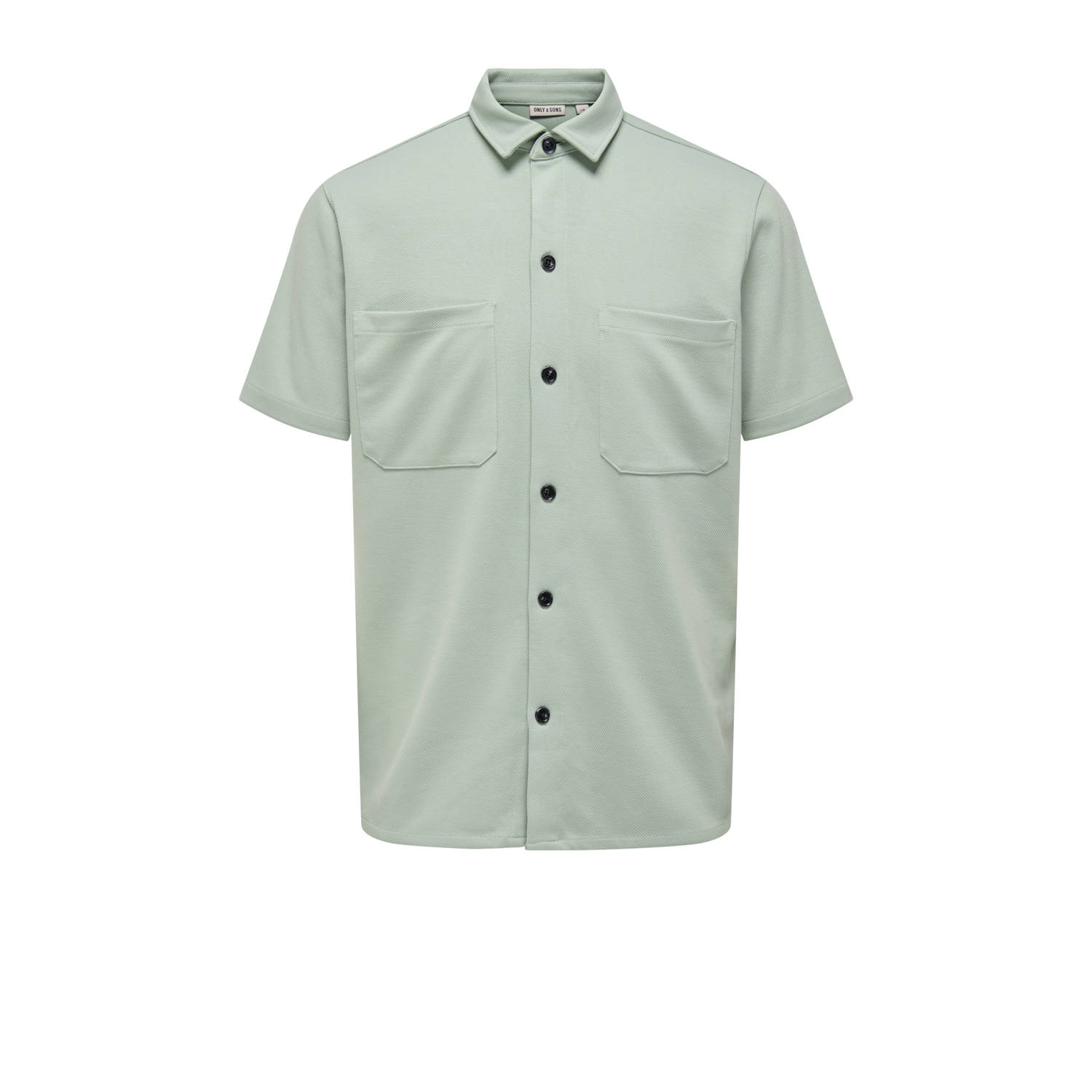 ONLY & SONS casual overhemd lichtgroen
