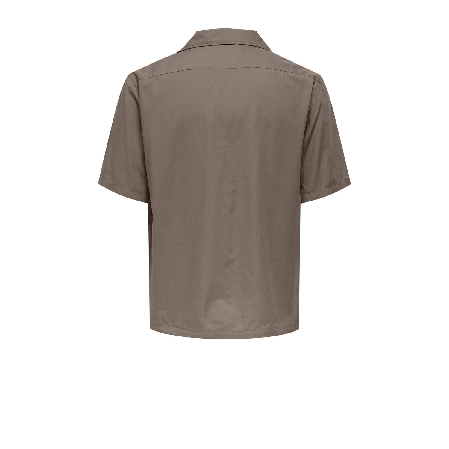 ONLY & SONS casual overhemd bruin