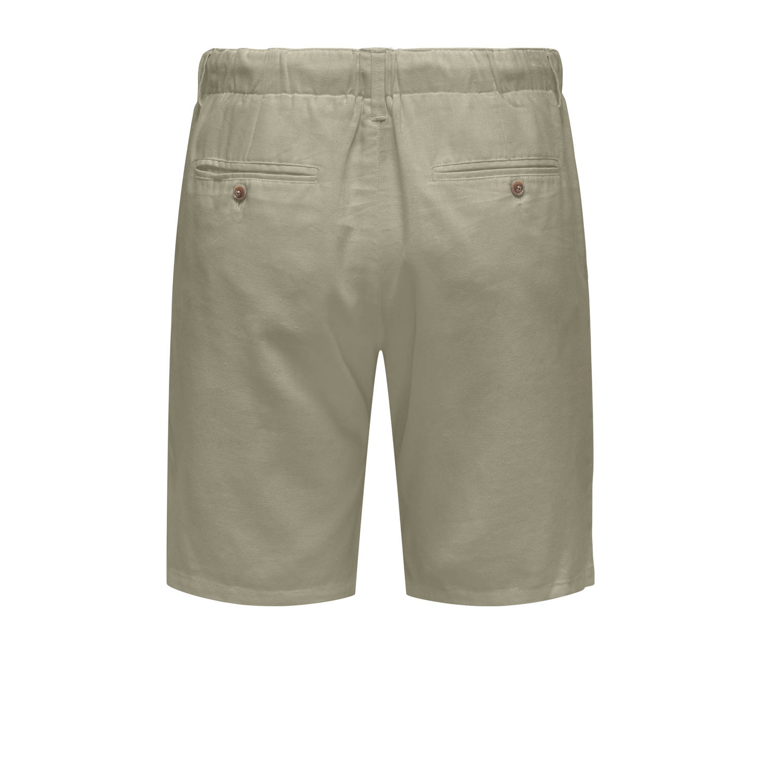 ONLY & SONS regular chino short lichtbruin