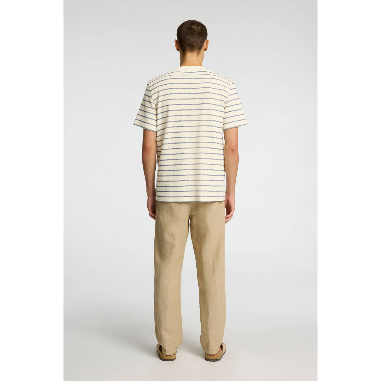 SELECTED HOMME regular T-shirt SLHDJANGO blauw