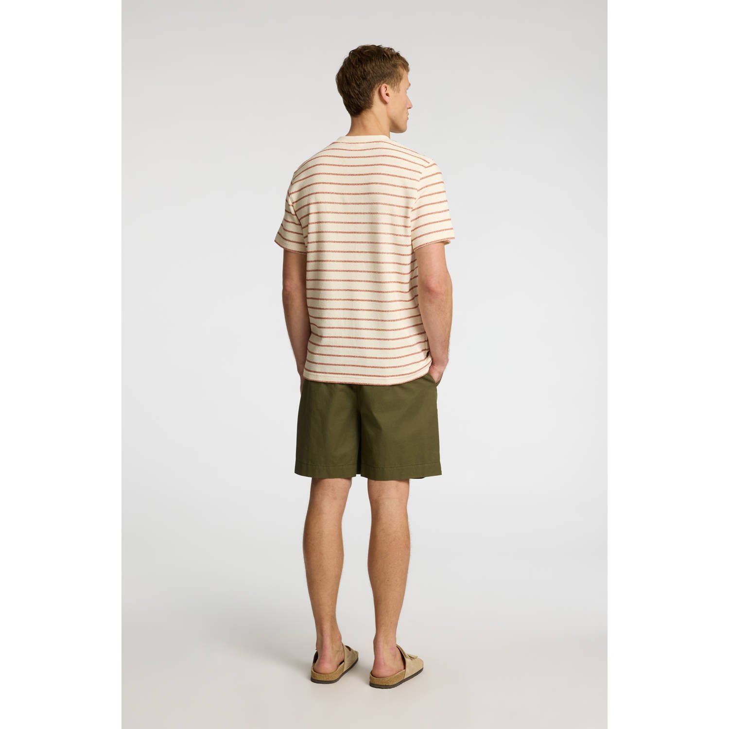 SELECTED HOMME regular T-shirt SLHDJANGO rood