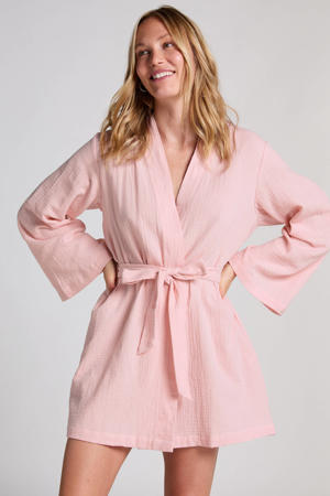 mousseline kimono roze