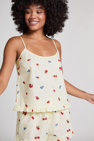 pyjamatop lichtgeel