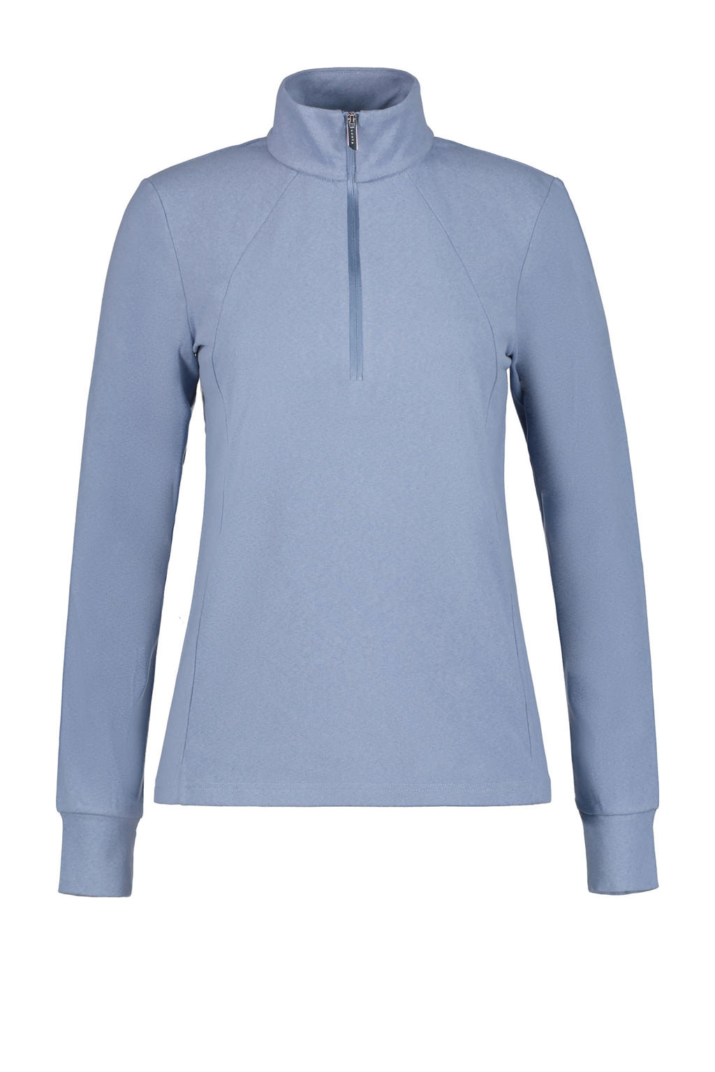 Blauwe dames Luhta skipully Kivisalmi van polyester met lange mouwen, opstaande kraag en halve rits