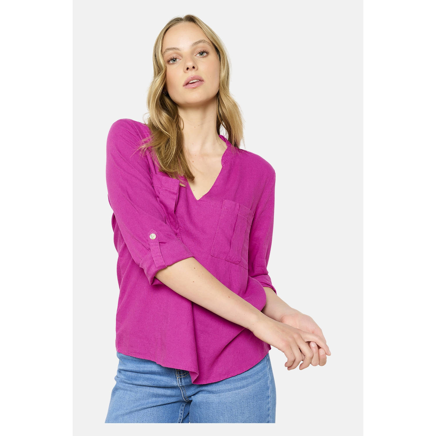 LOLALIZA linnen top violet