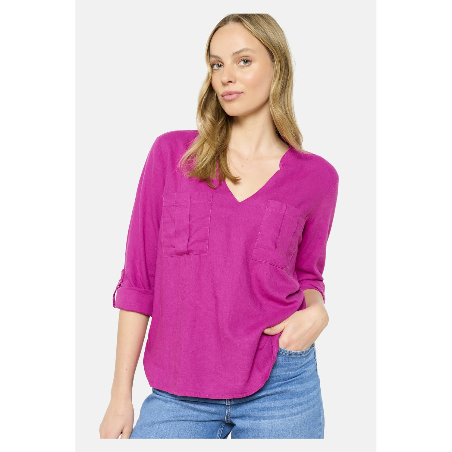 LOLALIZA linnen top violet
