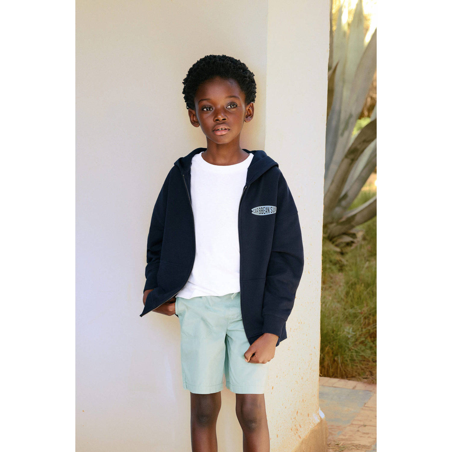 Mango Kids casual short mintgroen