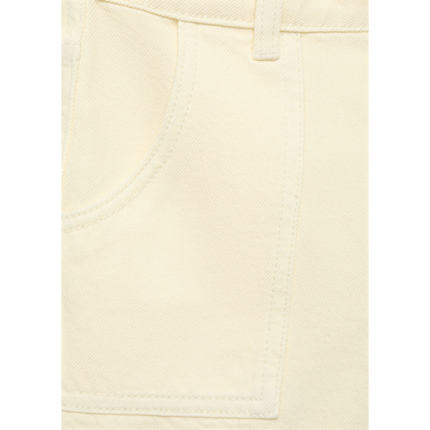 Mango Kids denim short lichtgeel