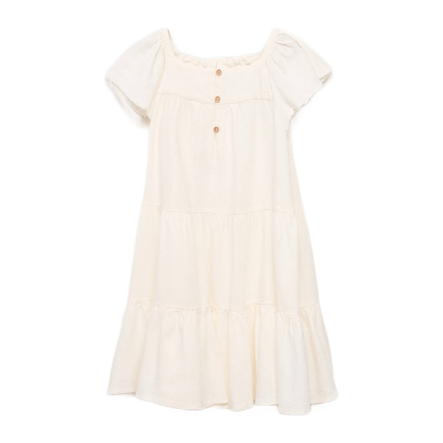 Mango Kids korte jurk wit