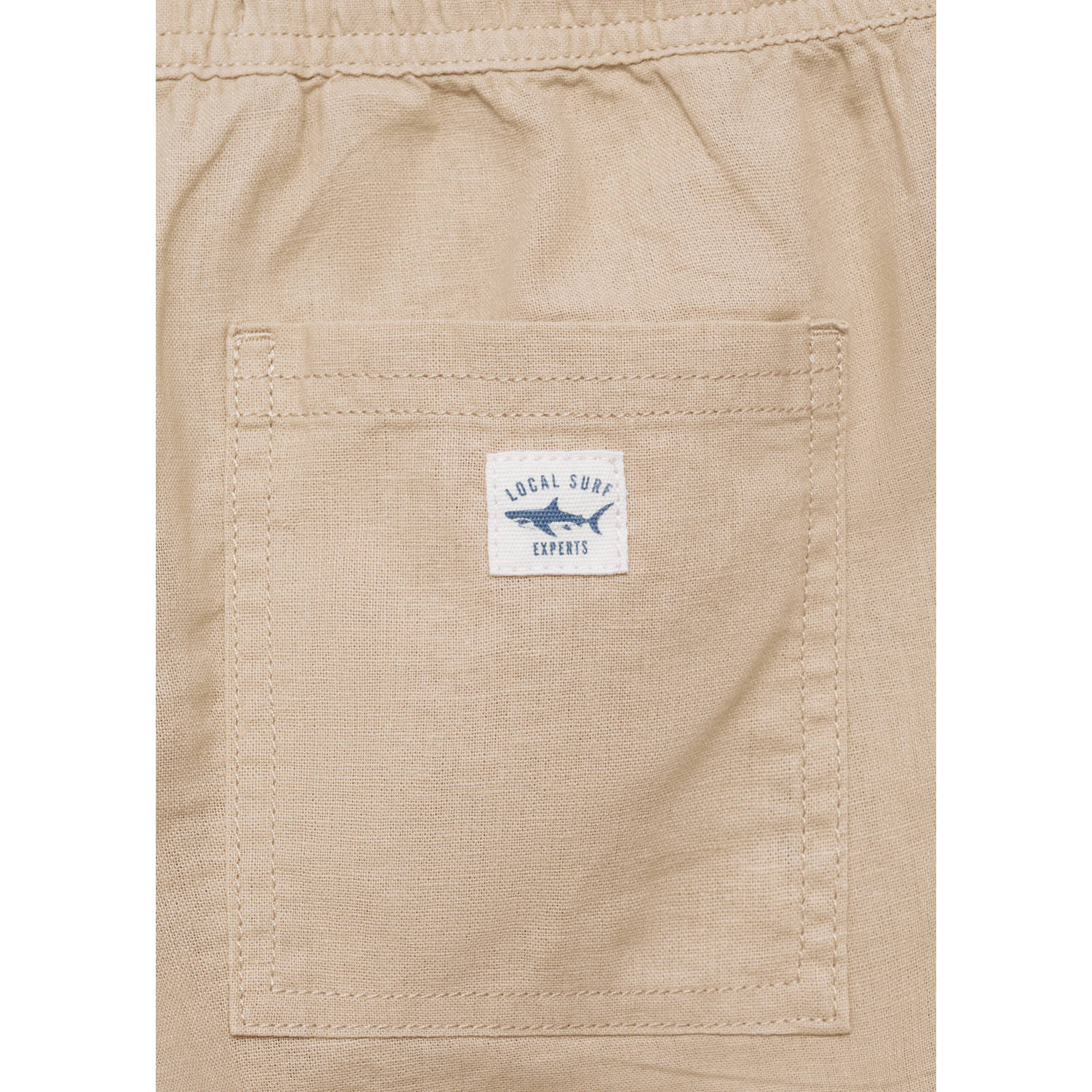 Mango Kids linnen casual broek beige