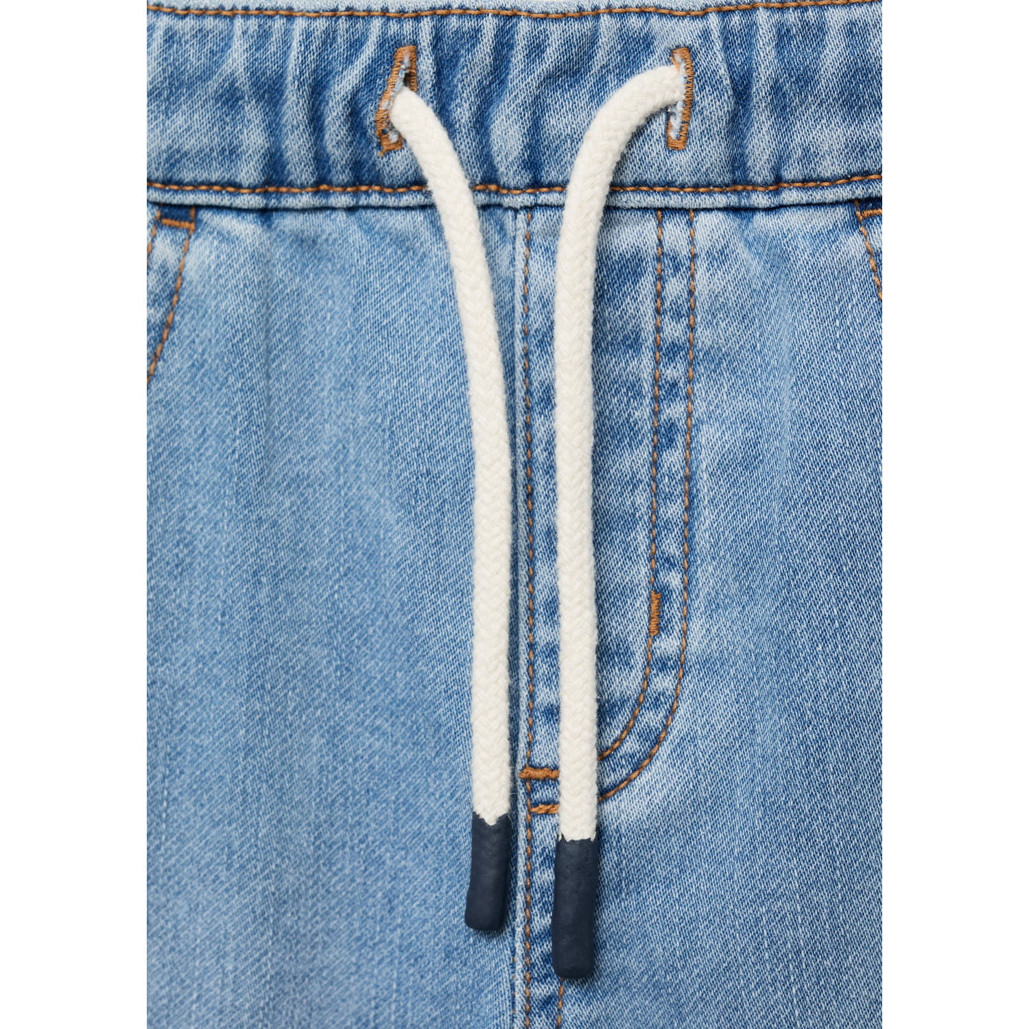 Mango Kids medium blue denim short