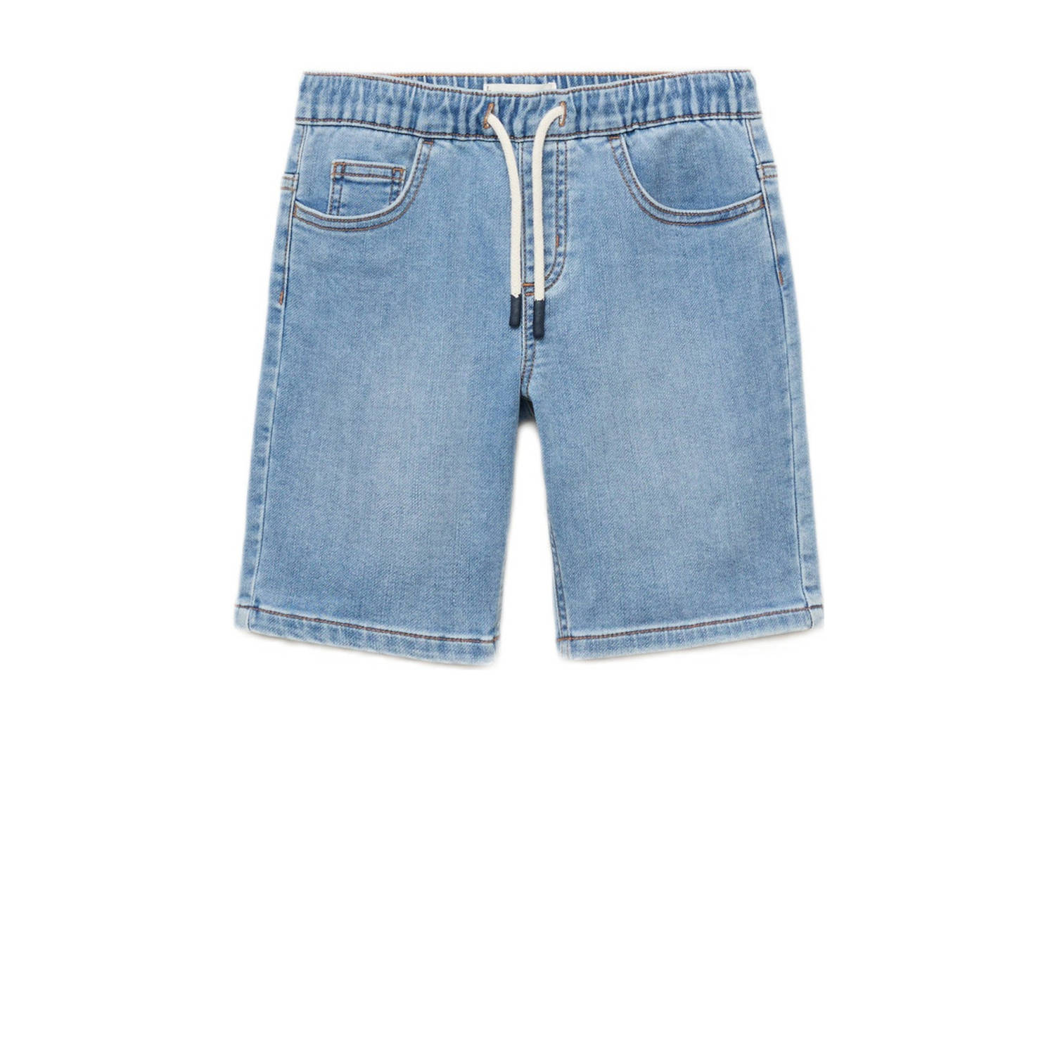 Mango Kids medium blue denim short