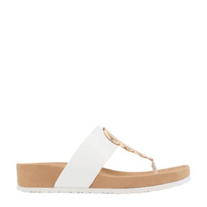 teenslippers wit/goud