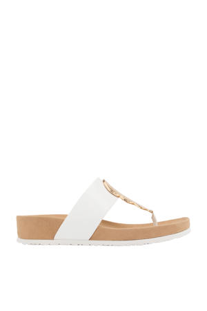 teenslippers wit/goud