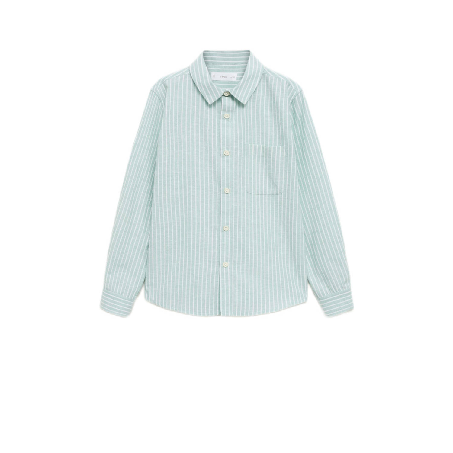 Mango Kids overhemd lichtgroen