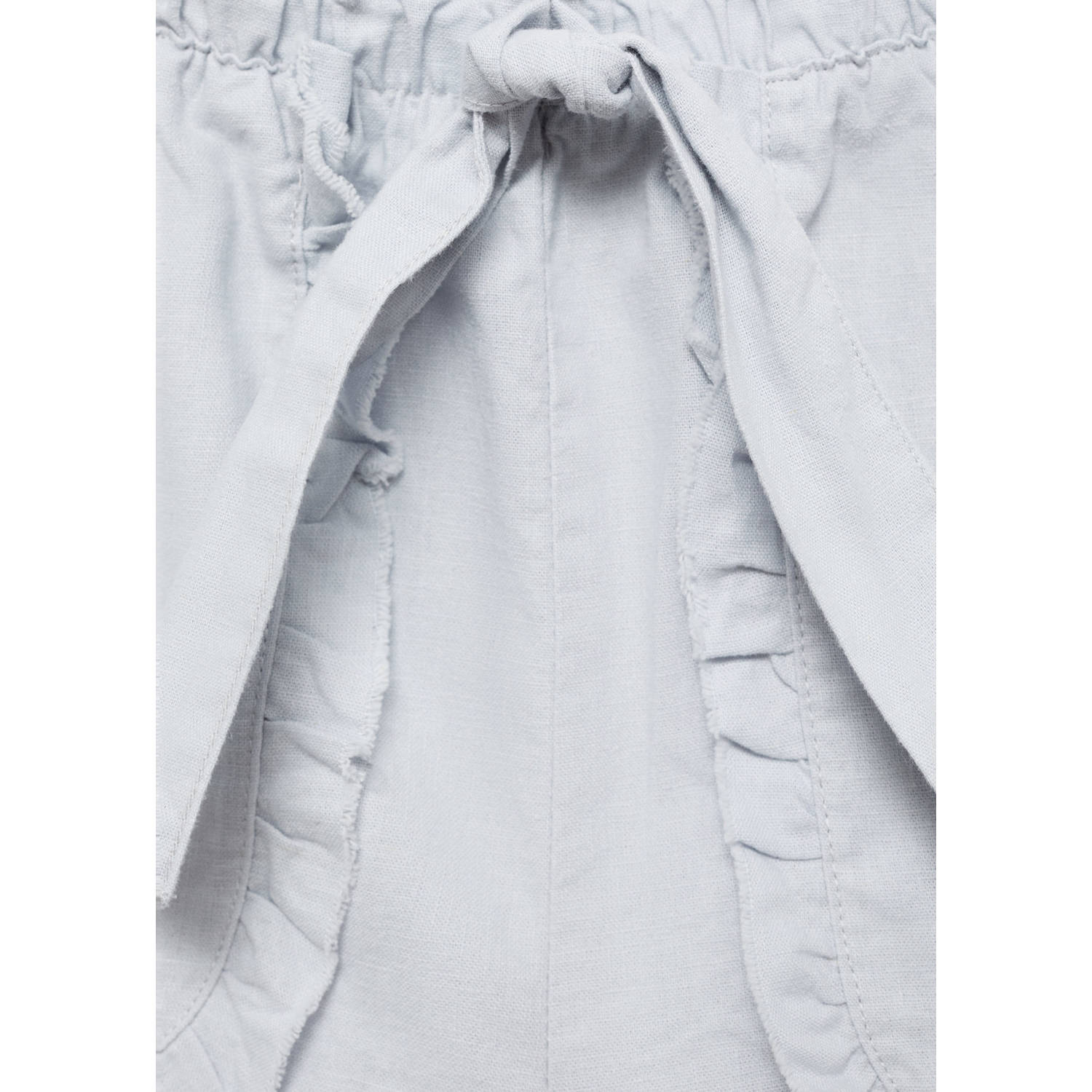 Mango Kids linnen casual short lichtblauw
