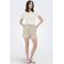 JDY straight high waist casual short crème