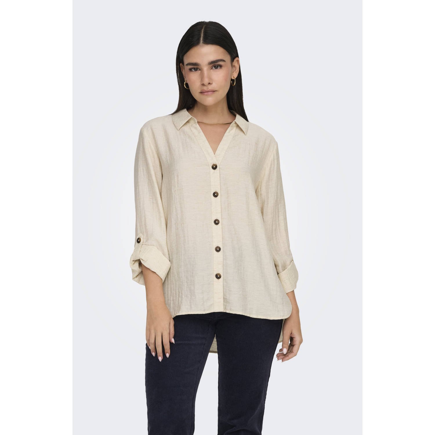 JDY linnen blouse ecru