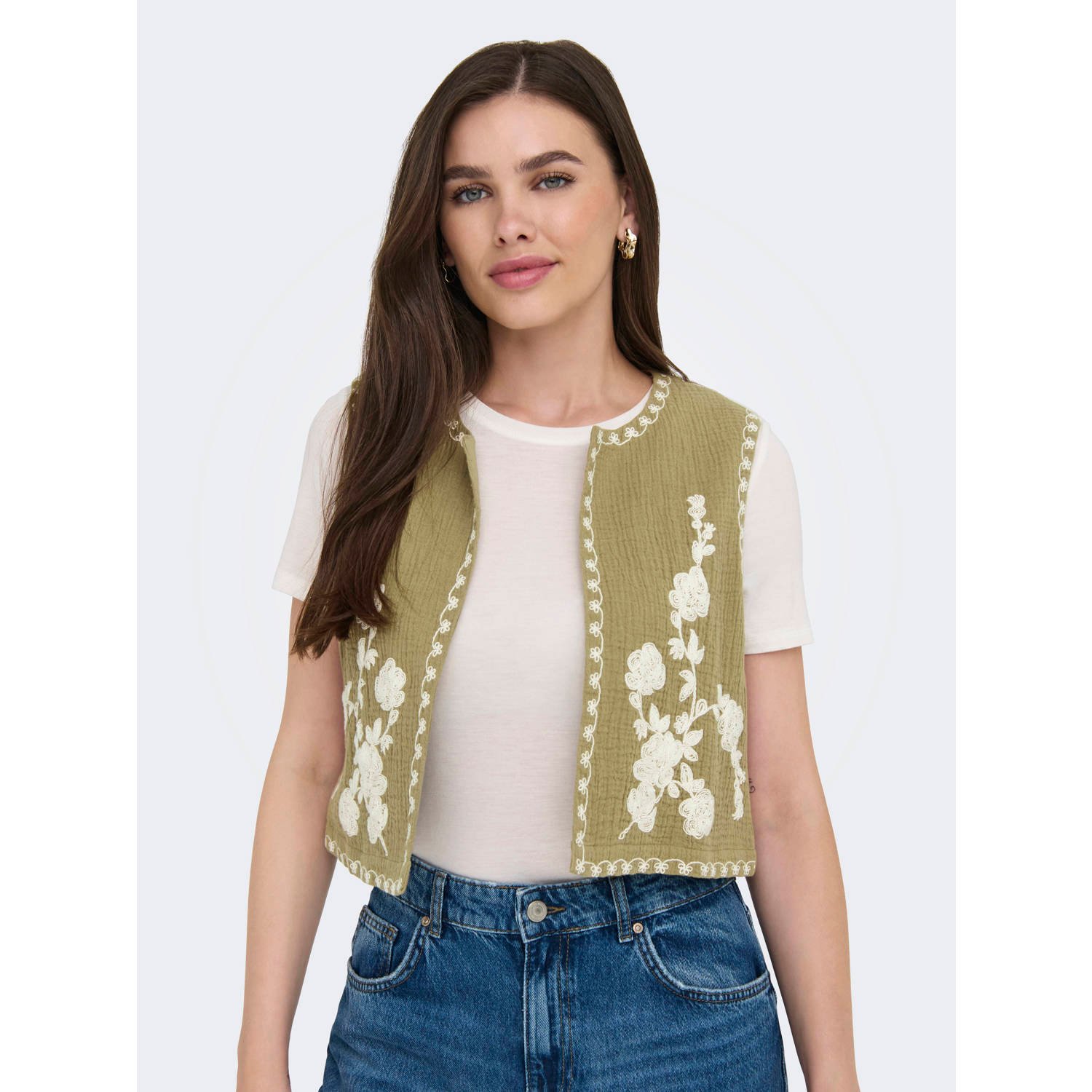 JDY gilet kaki