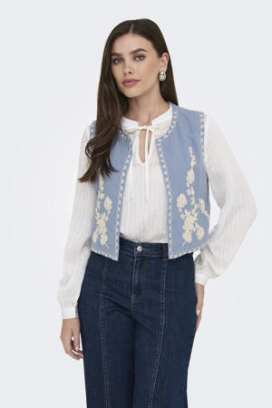 gilet blauw