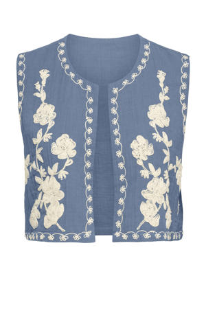 gilet blauw