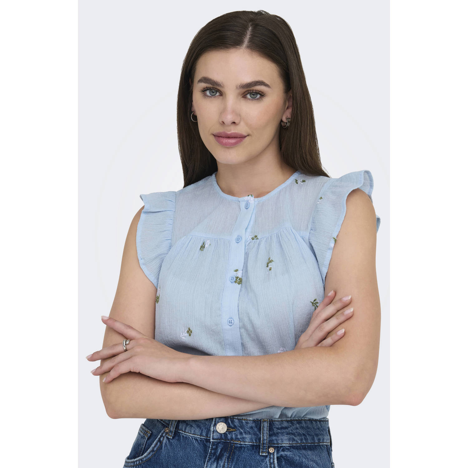 JDY blouse blauw